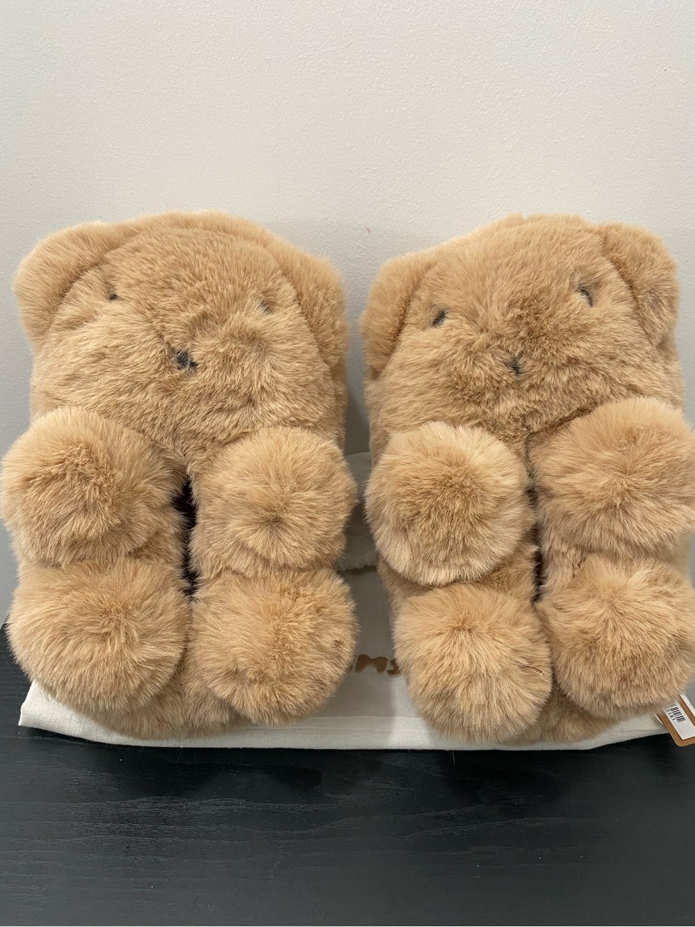 🤎✨NWT SKIMS Teddy Bear Slippers Light Brown Size EU 39/US 8.5W🤎 - Picture 4 of 10